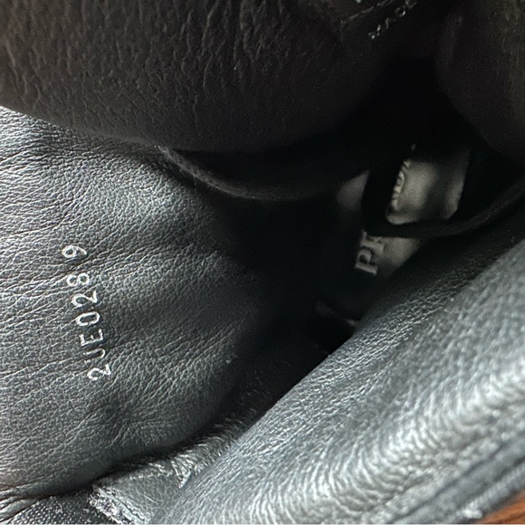 Prada Brush Leather and Renylon Boots - Picture 8 of 10